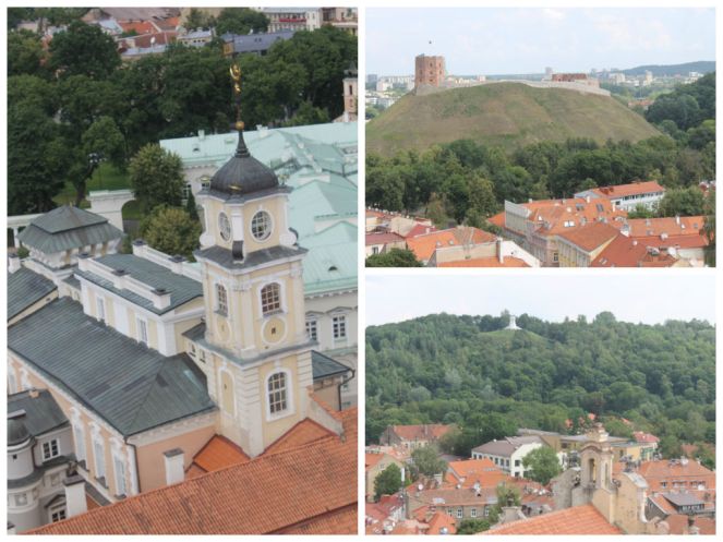 Université de Vilnius La ville du haut du clocher Saint John.